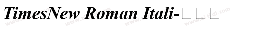 TimesNew Roman Itali字体转换